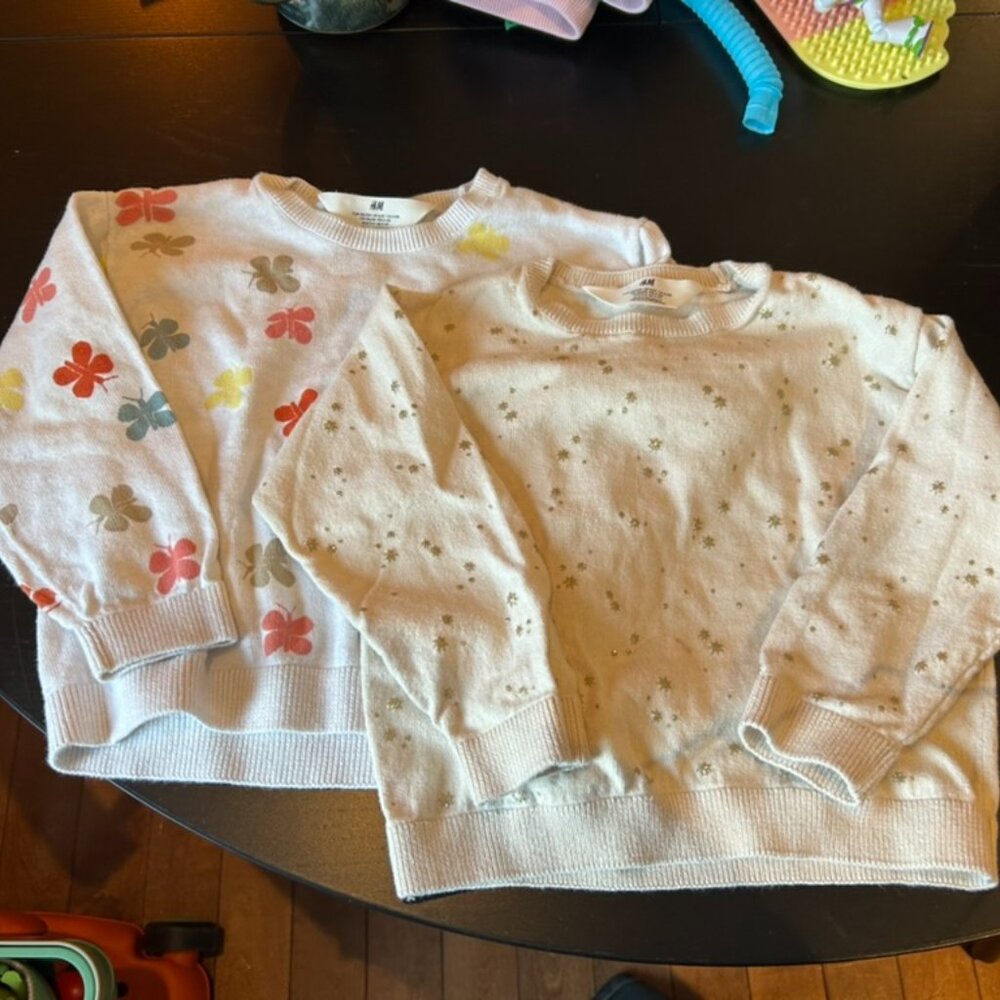 H&M toddler sweater lot, 2–4T ✨🦋